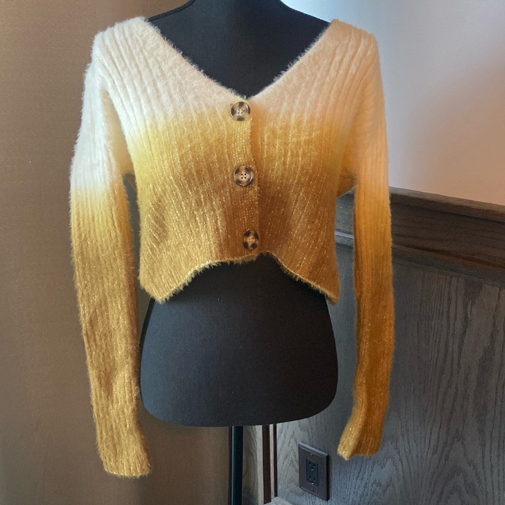 Urban Outfitters Yellow Ombre Sweater